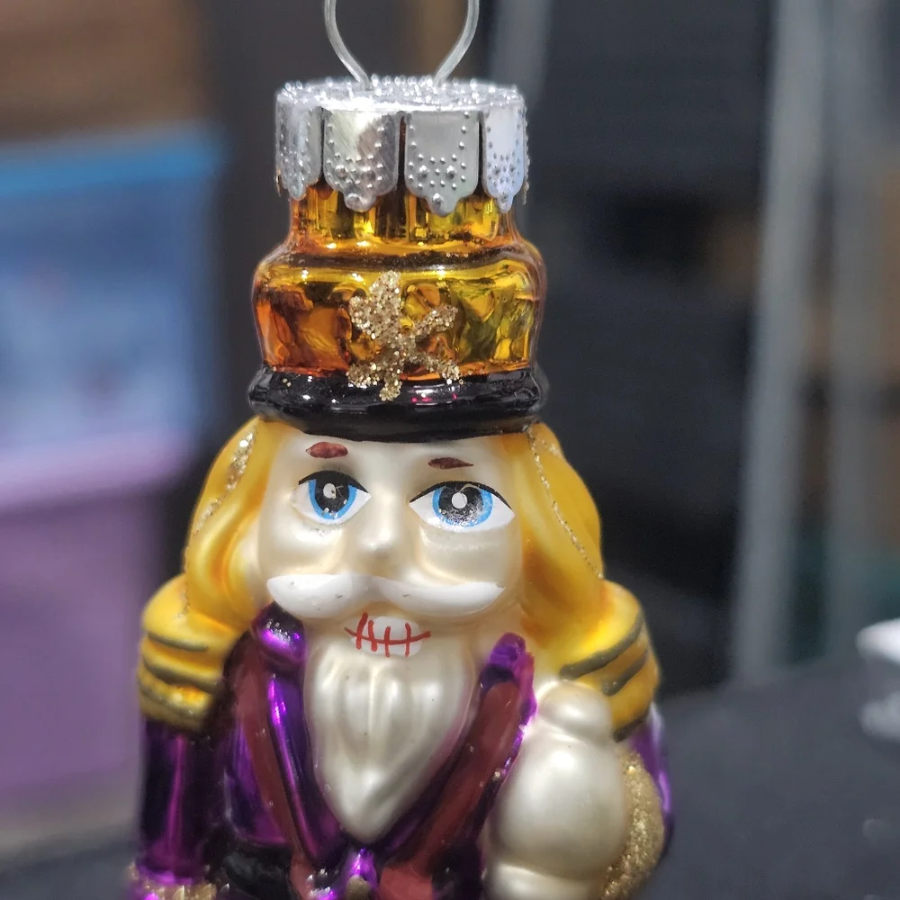 Nutcracker Ornament Vintage Rauch  Glass, Makers of Christopher Radko Christmas